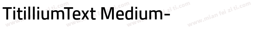 TitilliumText Medium字体转换